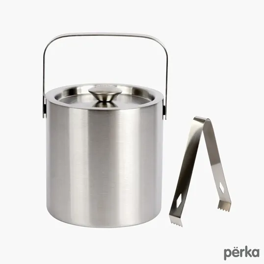 Perka® Quinton Double Wall Stainless Steel Ice Bucket, 1.3L — view 3