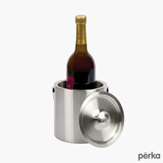 Perka® Quinton Double Wall Stainless Steel Ice Bucket, 1.3L — view 6