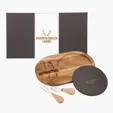 Bon Appetit Slate Cheese Set with Acacia Wood Tray — view 2