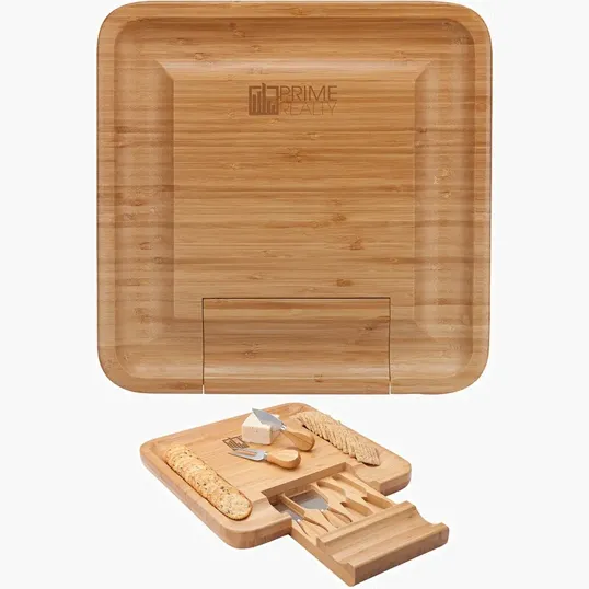 Lorenzi 4-Piece Bamboo Cheese Tray — view 2
