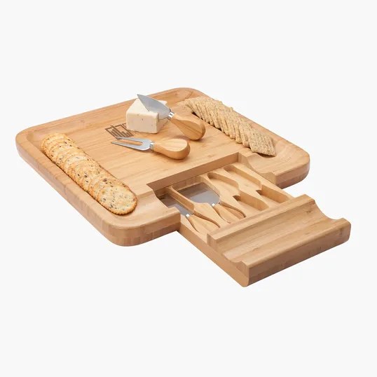 Lorenzi 4-Piece Bamboo Cheese Tray — view 4