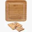Lorenzi 4-Piece Bamboo Cheese Tray — view 2
