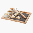 Masia 6-Piece Cheese Set with Bamboo Base — view 5
