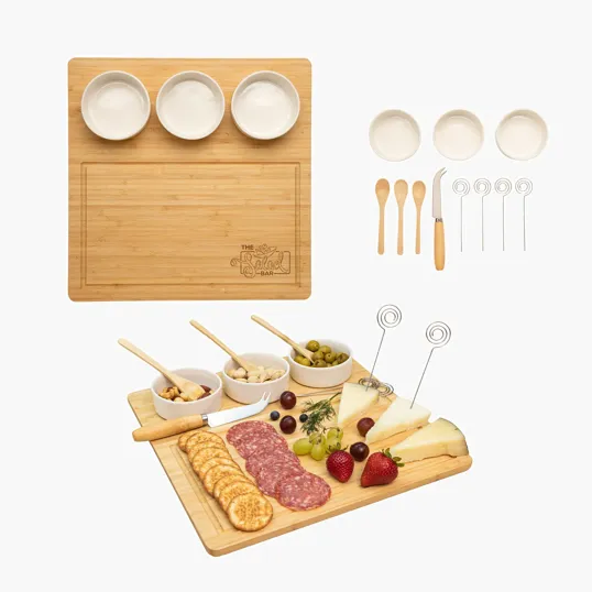 Vermont 12-Piece Bamboo Cheese Set
