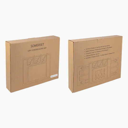 Somerset 12-Piece Bamboo Cheese Set — view 3