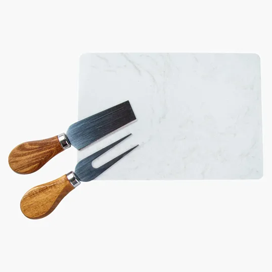 Carson 4-Piece Acacia Wood Cheese Set — view 3