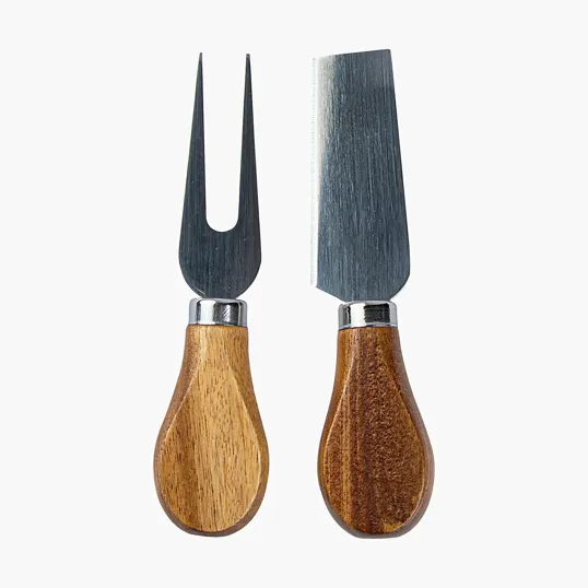 Carson 4-Piece Acacia Wood Cheese Set — view 4