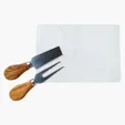 Carson 4-Piece Acacia Wood Cheese Set — view 3