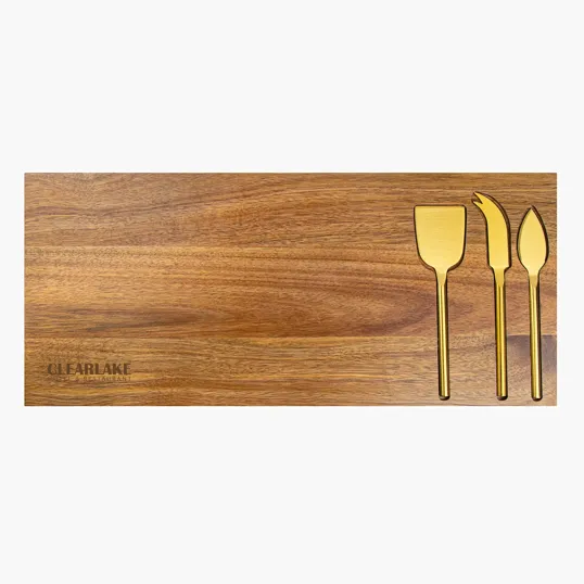 Wright 4-Piece Acacia Wood Serving Set — view 2