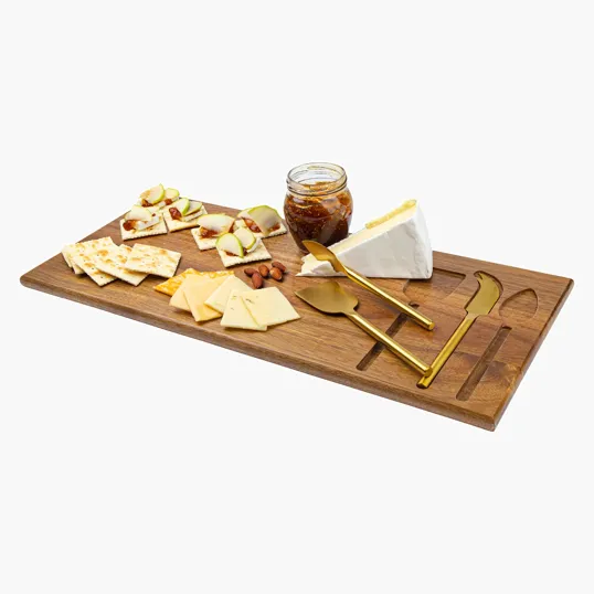 Wright 4-Piece Acacia Wood Serving Set — view 6