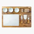 Milton 11-Piece Acacia Wood Cheese Set — view 2