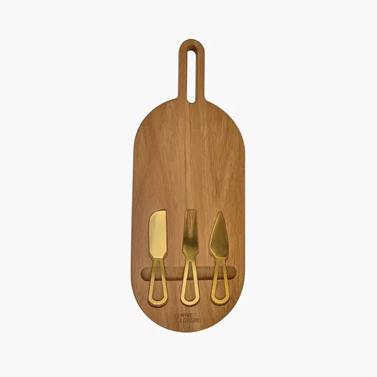 Acacia Wood 4-Piece Cheese & Charcuterie Set — view 2