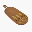 Acacia Wood 4-Piece Cheese & Charcuterie Set — view 3