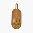Acacia Wood 4-Piece Cheese & Charcuterie Set — view 2