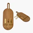Acacia Wood 4-Piece Cheese & Charcuterie Set