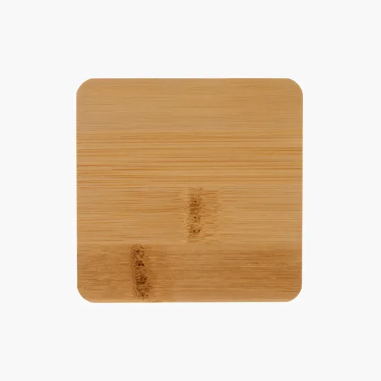 Brandon Single Bamboo Coaster, 3.5" Square — view 3