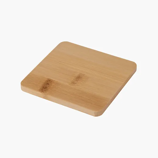 Brandon Single Bamboo Coaster, 3.5" Square — view 4