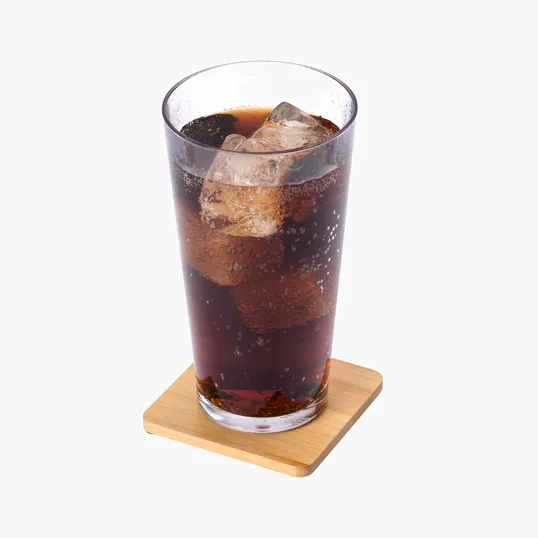 Brandon Single Bamboo Coaster, 3.5" Square — view 6