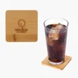 Brandon Single Bamboo Coaster, 3.5" Square