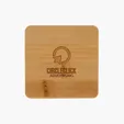Brandon Single Bamboo Coaster, 3.5" Square — view 2