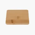 Brandon Single Bamboo Coaster, 3.5" Square — view 5