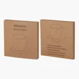 Brandon Single Bamboo Coaster, 3.5" Square — view 7