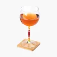 Brandon IV 4-Piece Bamboo Coaster Set — view 7