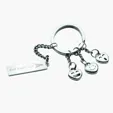 Theatre Smile Face Metal Keychain — view 4