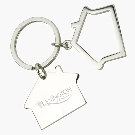 Bumi House-Shaped Metal Keyring