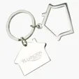 Bumi House-Shaped Metal Keyring