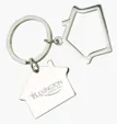 Bumi House-Shaped Metal Keyring — view 2