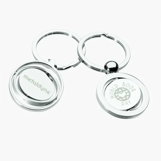 Laksana Metal Keyring with Spinning Gyro Rings — view 5