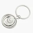 Laksana Metal Keyring with Spinning Gyro Rings