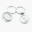 Laksana Metal Keyring with Spinning Gyro Rings — view 5