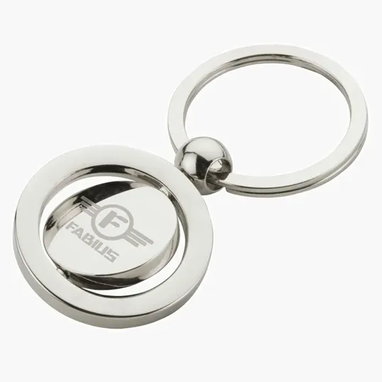Biru Keyring with Spinning World Map