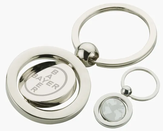 Biru Keyring with Spinning World Map — view 3