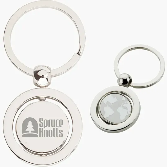Biru Keyring with Spinning World Map — view 4