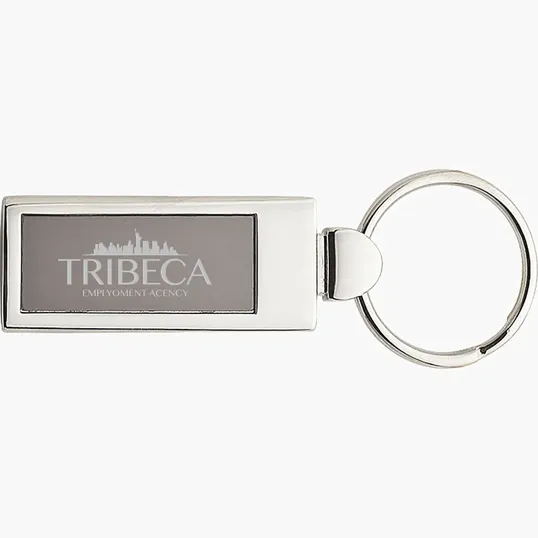 Doda Rectangular Aluminum Keyring — view 2