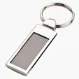 Doda Rectangular Aluminum Keyring — view 3