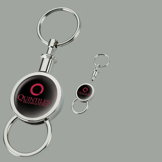 Barriga Separating Keyring with Chrome Finish — view 4