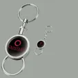Barriga Separating Keyring with Chrome Finish — view 4