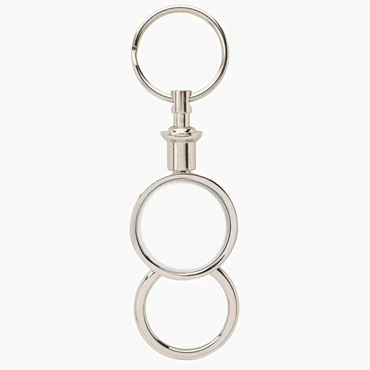 Barriga Separating Keyring with Chrome Finish — view 6