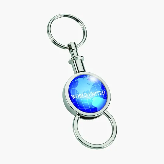 Barriga Separating Keyring with Chrome Finish — view 7