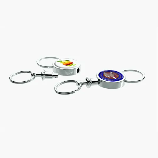 Barriga Separating Keyring with Chrome Finish — view 8