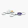 Barriga Separating Keyring with Chrome Finish — view 8