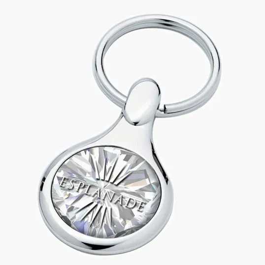 Apparier Round Keyring with Full Color Dome — view 3
