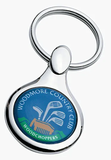 Apparier Round Keyring with Full Color Dome — view 4