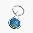 Apparier Round Keyring with Full Color Dome — view 2
