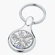 Apparier Round Keyring with Full Color Dome — view 3