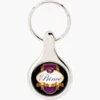 Apparier Round Keyring with Full Color Dome — view 5